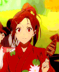 动漫 女孩  红色衣服 漂亮