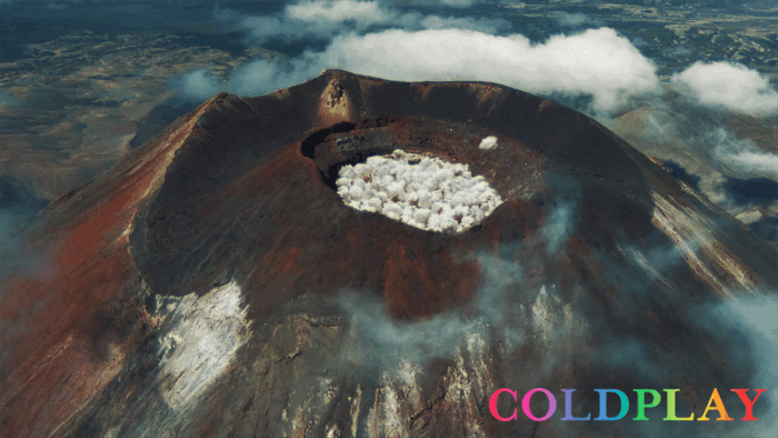 酷玩乐队 Coldplay 艺术 超现实 火山
