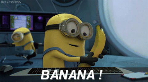香蕉  小黄人 开心 兴奋
