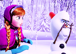 冰雪奇缘 安娜 雪人 可爱 搞笑 摸 Frozen Disney