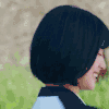 美少女 短发 幸福 转圈