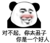 暴漫 文字表情包 对不起你是一个好人 搞笑 逗 沙雕