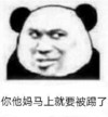 金馆长 斜眼 熊猫 你他妈马上 就要被踢了