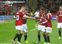 米兰 足球 跳舞 欢呼