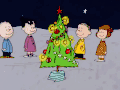 圣诞树 孩子 开心 夜空