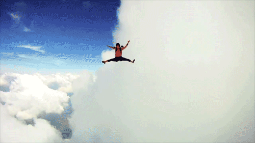 极限运动 跳伞 刺激 天空 风景 降落