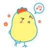 小鸡 唱歌 开心