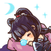 女孩 睡觉 月亮 星星
