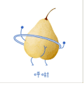 鸭梨 特效 黄色 蓝色
