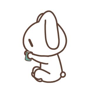 小兔子 喝茶 可爱 搞笑