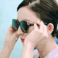 美女 酷酷的 迷人 气质 墨镜