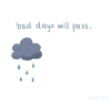 小动画 传递 云朵 下雨 彩虹 dad days will pass