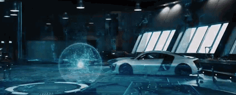 电影 钢铁侠3 高科技 全息影像打开 场景重现