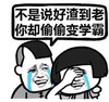 不是说好渣到老 你却偷偷变学霸 大哭 捂脸