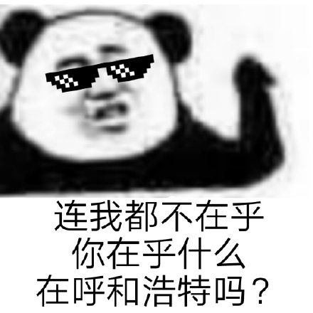 暴漫 熊猫头 连我都不在乎 谐音梗 搞怪 逗