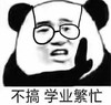 熊猫头 暴漫 不搞学业繁忙 搞笑 逗 沙雕 朋友圈评论表情