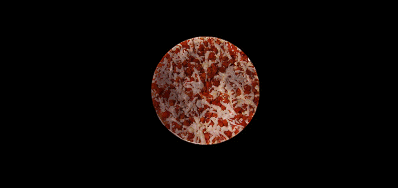 月亮 披萨 红色 遮挡