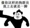 踹飞 生气 狗群员 像你这样的狗群员 我上去就是一脚