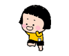 卡通 转圈 红脸蛋 开心