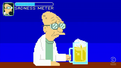 飞出个未来 Futurama 教授  喝啤酒 卡通