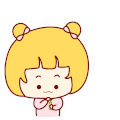 女孩 呆萌 可爱 泡泡
