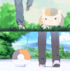 夏目友人帐 猫咪 走路 奔跑
