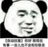 暴漫 文字表情包 自动回复你好我现在有事一会儿也不会和你联系 搞笑 逗 魔性