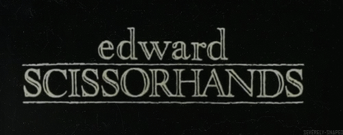 剪刀手爱德华 Edward Scissorhands movie logo