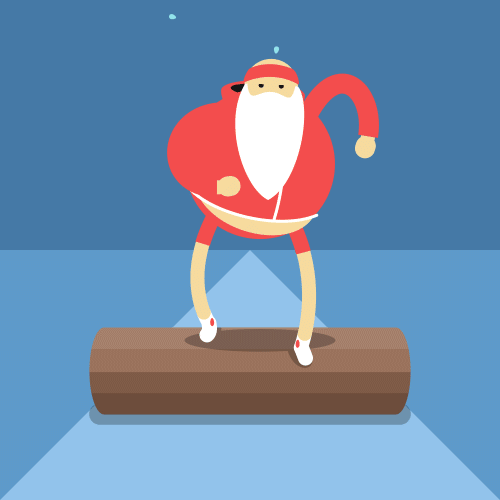动漫 圣诞老人 锻炼 长胡须