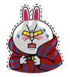 小兔子 愤怒 打哆嗦 生气