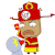 蘑菇头 砸红包 大脸 财神爷