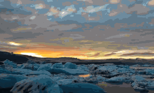 3分钟人生 冰岛 冰雪 夕阳 纪录片 落山 融化 风景