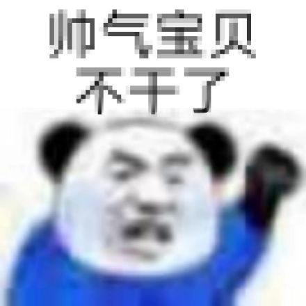 暴漫 熊猫头 帅气宝贝 不干了 搞怪 逗