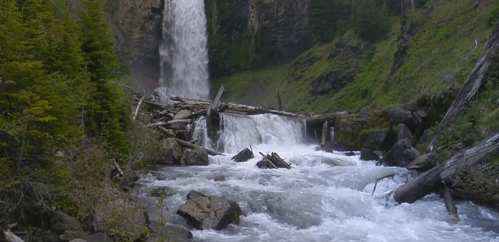 瀑布 溪流 自然 风景 流水