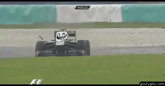 跌倒 F1 赛车 速度