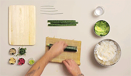寿司 sushi food 制作过程 演示 料理 半成品