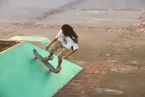 滑板 skateboarding 妹子 没洗头 花圃 嘻哈 街头