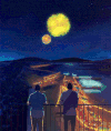 动漫 星空 烟花 灿烂