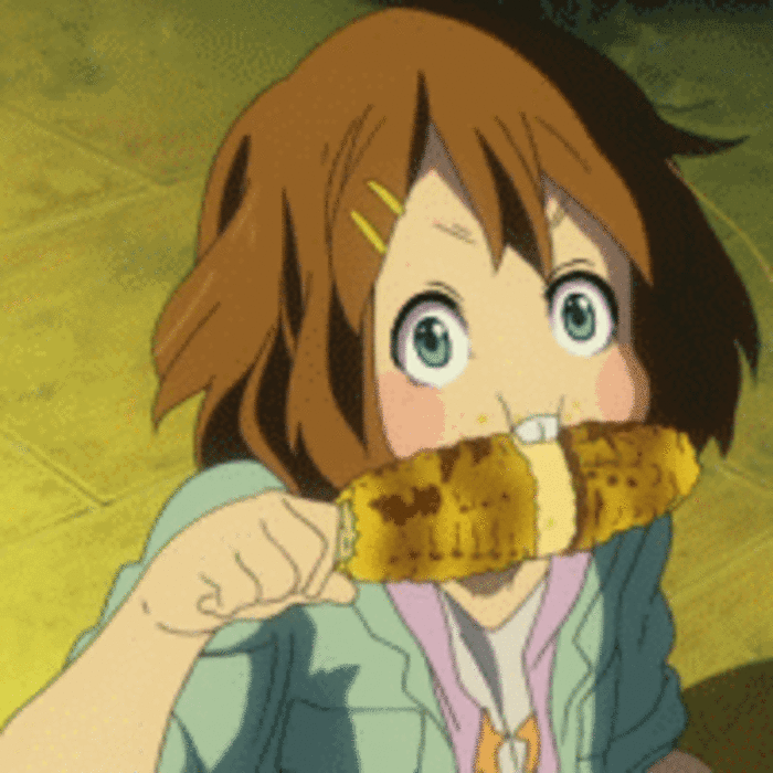 玉米 吃东西 可爱 女孩