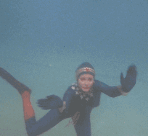 电视 古董 鲨鱼神奇女侠 在水下海底总动员