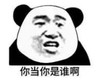 暴漫 文字表情包 你当你是谁啊 搞笑 逗 沙雕