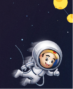 卡通 可爱 宇航员