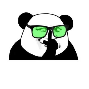 金馆长 戴眼镜 绿色镜片 熊猫