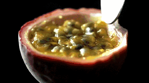 Foodfilm 勺子 法国美食系列短片 百香果 芒果泡沫