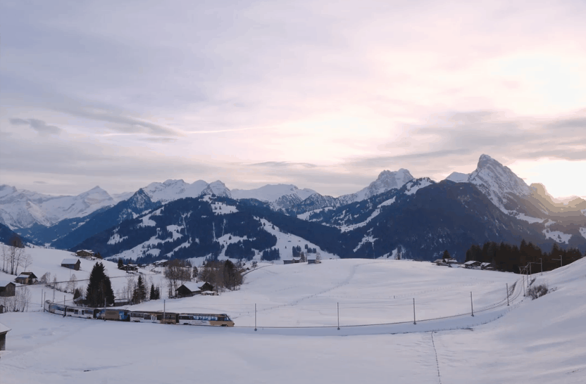 山脉 旅游 火车 纪录片 阳光 阿尔卑斯山脉 风景