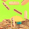 创意动图 特效动画 汉堡
