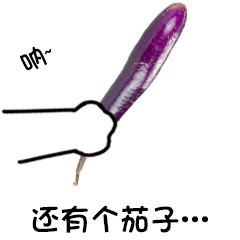 呐 给你 卡通 搞怪 茄子