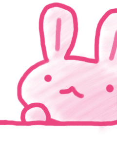卡通 兔兔 动图 呆萌