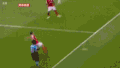 扎卡 直塞 沃尔科特 横传 本菲 卡后卫铲球 进球 足球 比赛