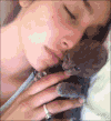 美女 喵星人 逗比 咬猫